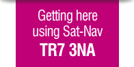 Getting here using Sat-Nav - TR7 3NA